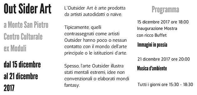 Mostra Out Sider Art Programma