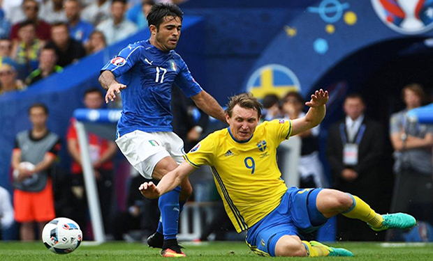 Azione Di Gioco Della Partita Italia Vs Svezia