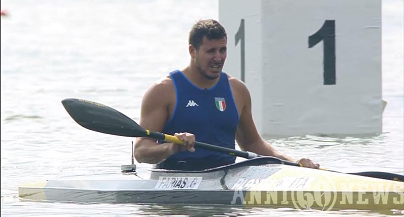 Campione di Paracanoa Gabriel Eseban Farias
