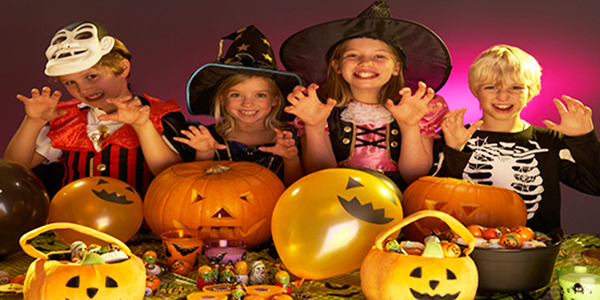 Foto Di Bambini E Zucche Di Halloween