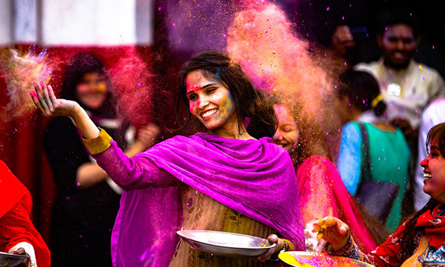 Holi Ragazza Indiana