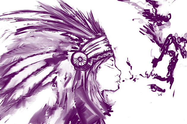 Disegno Indiano Delle Americhe