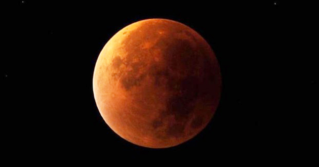 Dettaglio Di Una Eclissi Lunare