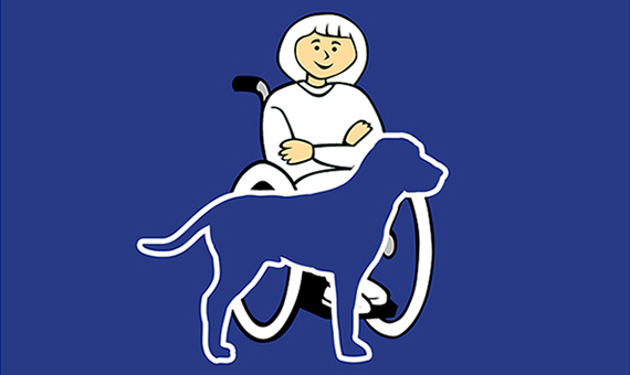 Fumetto Cane E Disabile