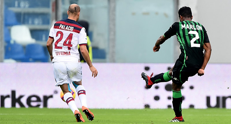 Palacio e Marlon in Sassuolo Bologna