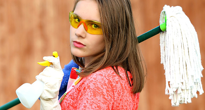 Ragazza delle pulizie