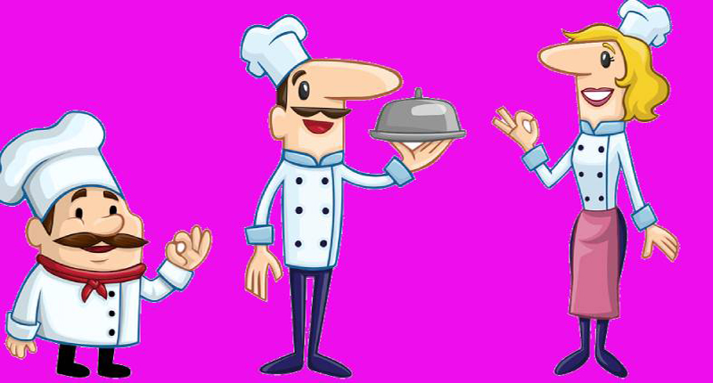 Fumetto di tre chef