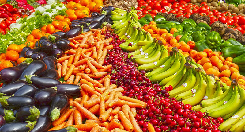 Ortaggi e frutti colorati