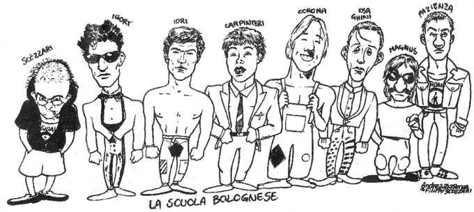 La Scuola Di Fumetto Bolognese Ritratta In Un Disegno Firmato Andrea Pazienza Filippo Scozzari
