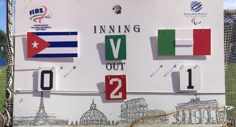 Tabellone della vittoria italiana