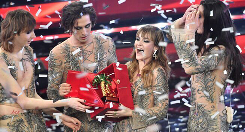 Maneskin Vincono Sanremo 2021-LaPresse