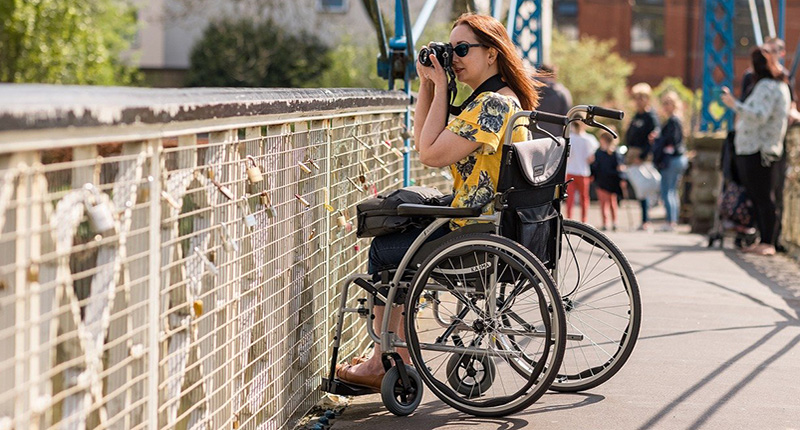Fotografa con disabilita